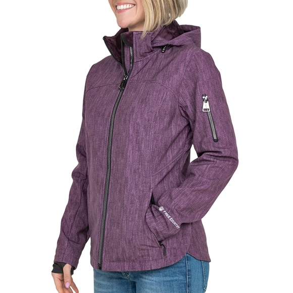 NWT Free Country $100 Women's Super Softshell Jacket WITH THUMBHOLES - Picture 2 of 13